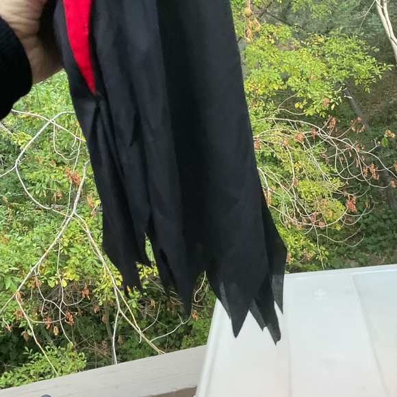 Fun World dark face see through hooded cloak Halloween Costume Party - Picture 4 of 8